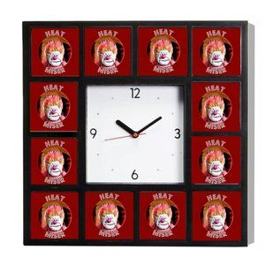 The Heat Miser TYWASC Clock promo around the Clock with 12 surrounding images